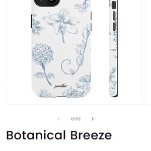 Dainty blue floral Phone Case